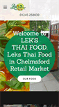 Mobile Screenshot of leksthaifood.com