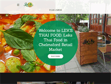 Tablet Screenshot of leksthaifood.com